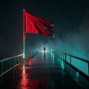 赤い旗の港